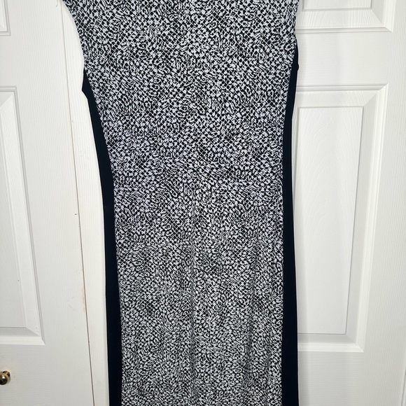 Ralph Lauren Women's Dress Black White Abstract Sleeveless‎ Stretch Fit  12 - Picture 7 of 8
